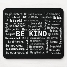 Mousepad Inspirational BE KIND Word Cloud