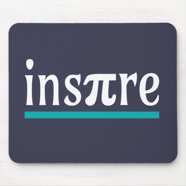 Mousepad Inspire Math Pun Engraçado Inspiração (Frente)