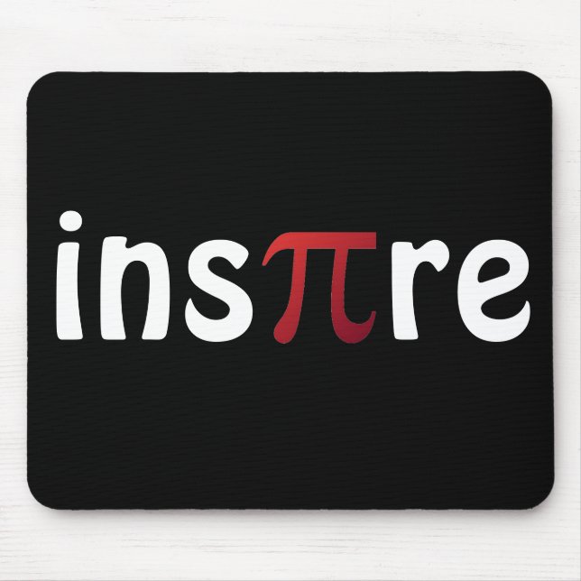 Mousepad Inspire o geek da matemática da matemática do dia (Frente)