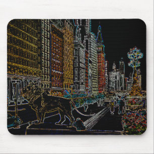 MOUSEPAD INSTITUTO DE ARTE CHICAGO LIONS MICHIGAN AVE NEON 