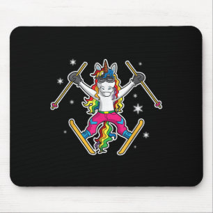 Mousepad Instrução do Treinador de Esqui de Esqui de Bonito