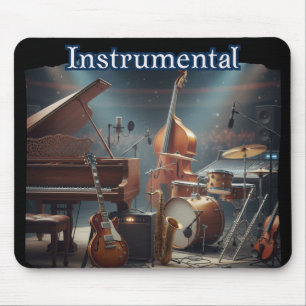 Mousepad Instrumental Retro Legal