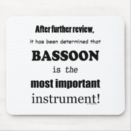 Mousepad Instrumento mais importante da Basson