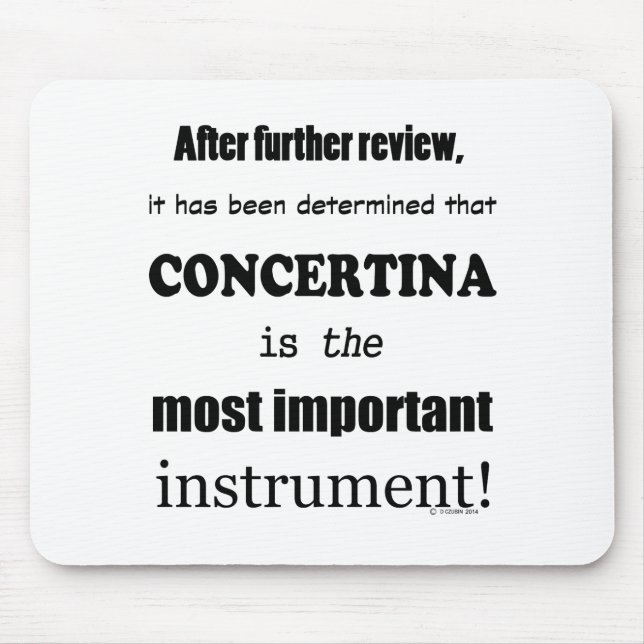 Mousepad Instrumento Mais Importante Da Concertina (Frente)