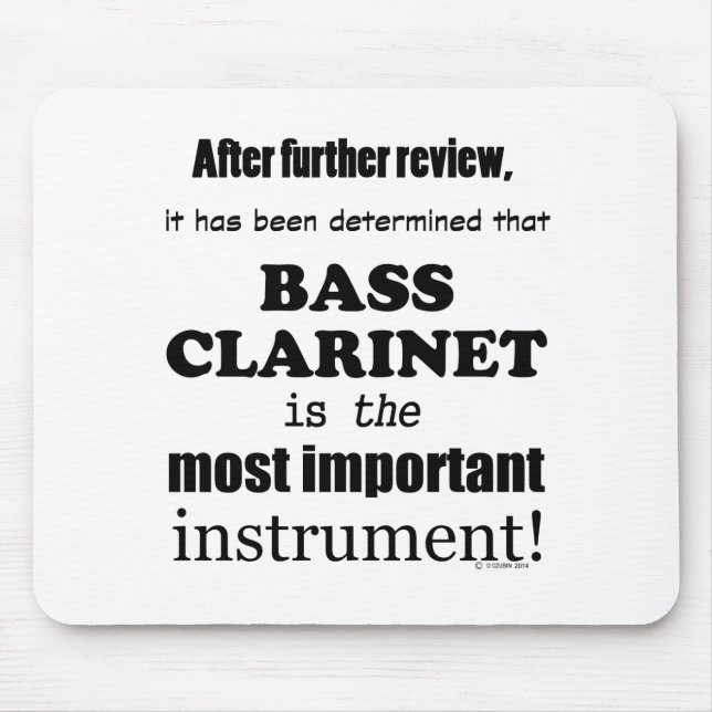 Mousepad Instrumento Mais Importante Do Bass Clarinet (Frente)