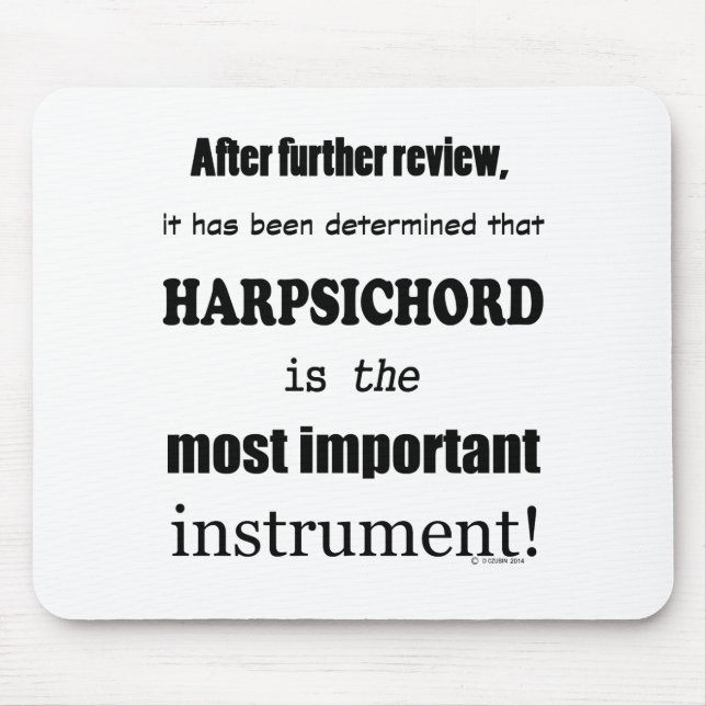 Mousepad Instrumento mais importante para o cravo (Frente)