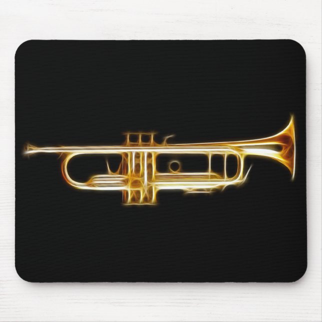 Mousepad Instrumento musical do vento do chifre de bronze (Frente)