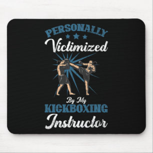 Mousepad Instrutor de Kickboxing Engraçado Kick Boxer Boxe
