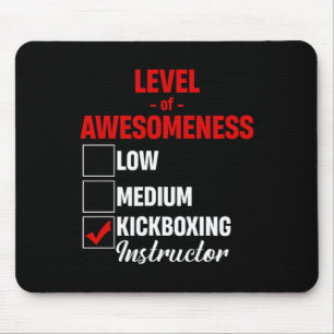 Mousepad Instrutor de Kickboxing Nível de Incrível Misto M