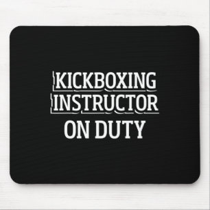 Mousepad Instrutor de Kickboxing Treino de Kick Boxing _1