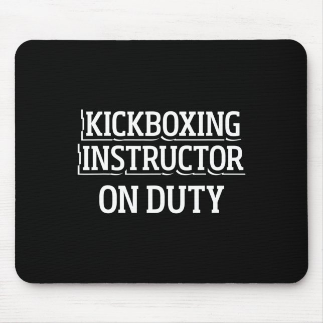 Mousepad Instrutor de Kickboxing Treino de Kick Boxing _1  (Frente)