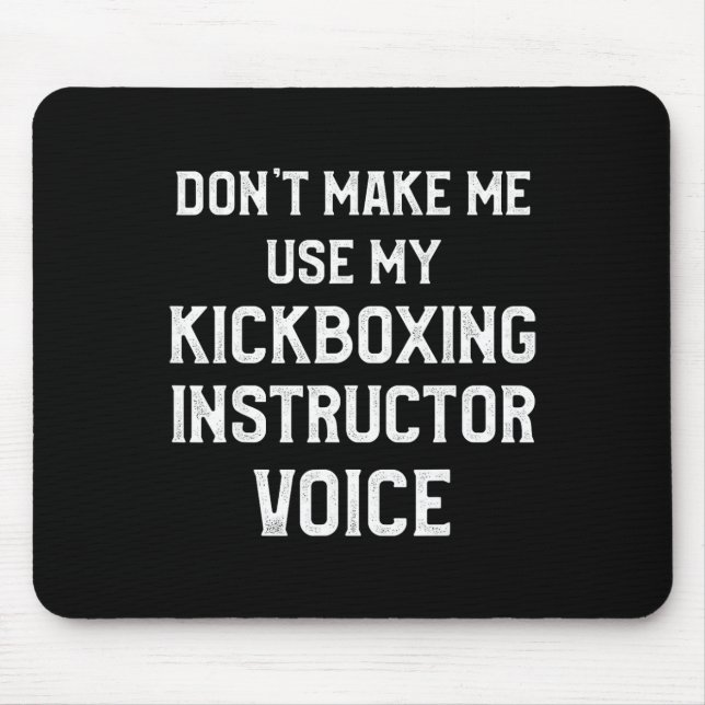 Mousepad Instrutor de Kickboxing Treino de Kick Boxing _3 (Frente)
