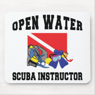 Mousepad Instrutor do MERGULHADOR da água aberta