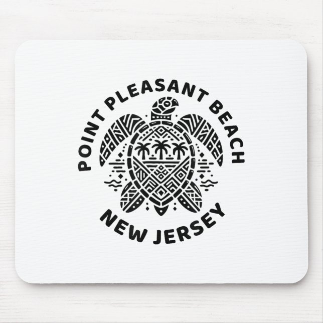 Mousepad Int Pleasant Beach New Jersey Nj Boy Girl Men Wome (Frente)