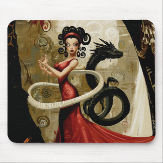 Mousepad Intenção Manifestante Occult Dark Witchy — Arte AI