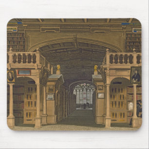 Mousepad Interior da biblioteca de Bodleian, ilustração
