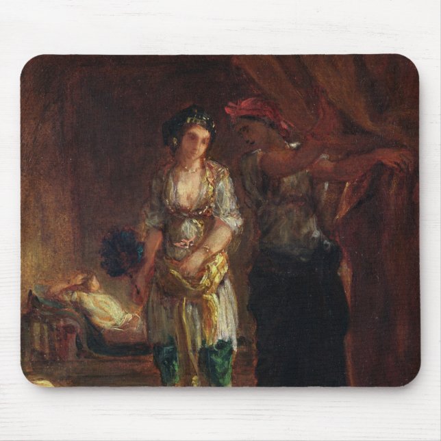 Mousepad Interior de um Harem em Oran, c.1847 (Frente)
