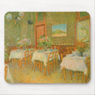 Mousepad Interior de um Restaurante por Vincent van Gogh
