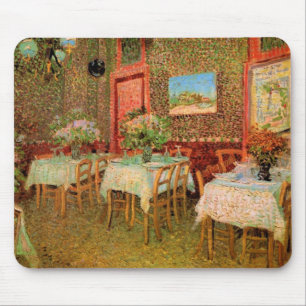 Mousepad Interior de um Restaurante por Vincent van Gogh