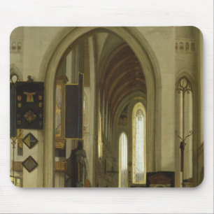 Mousepad Interior de uma igreja com figuras, 1685