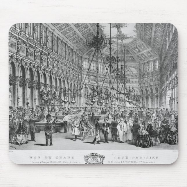 Mousepad Interior "do café grande Parisien", Paris (Frente)