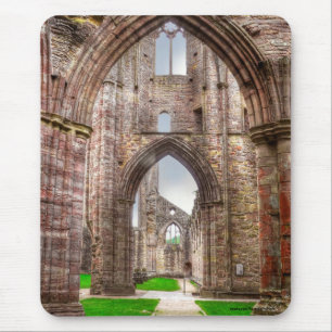 Mousepad Interior View of Ancian Tintern Abbey Wales, Reino