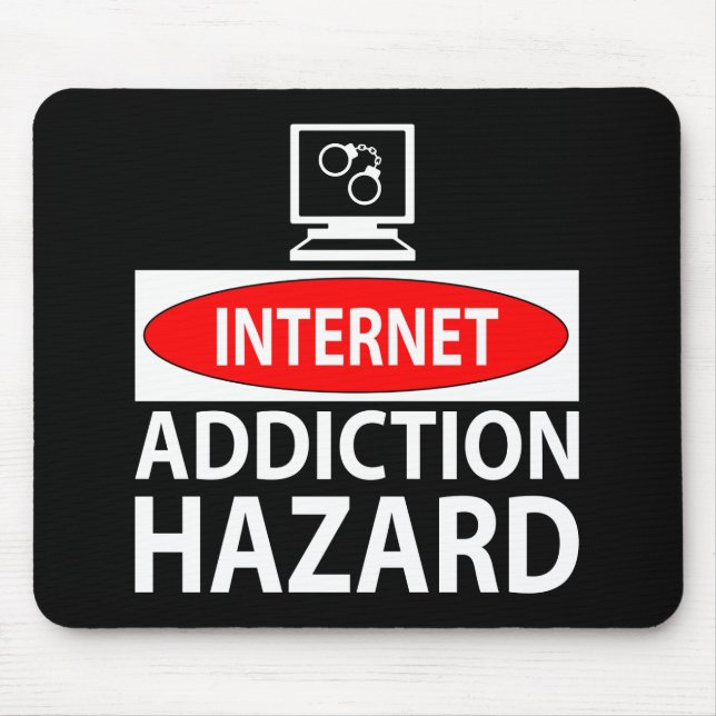 Mousepad Internet – addiction hazard (Frente)