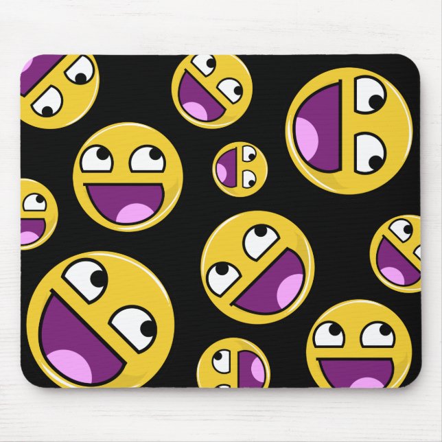 Mousepad Internet impressionante Meme da cara (Frente)