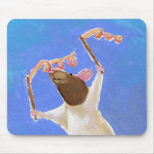 Mousepad Intitulado: Ginástica rítmica - arte feliz do