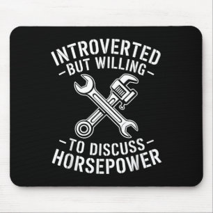 Mousepad Introduzir Horsepower Cote Mecânico Humor de Onda