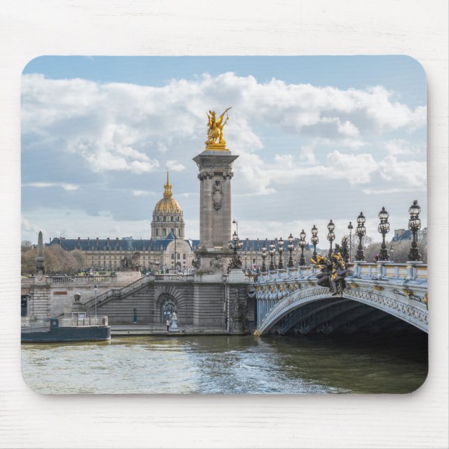 Mousepad Inválidos e Pont Alexandre III Bridge - Paris (Frente)