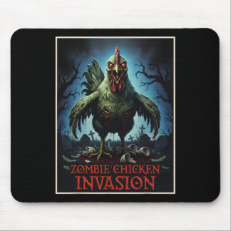 Mousepad Invasão de Frango Zumbi Fazenda de Mortos Terror