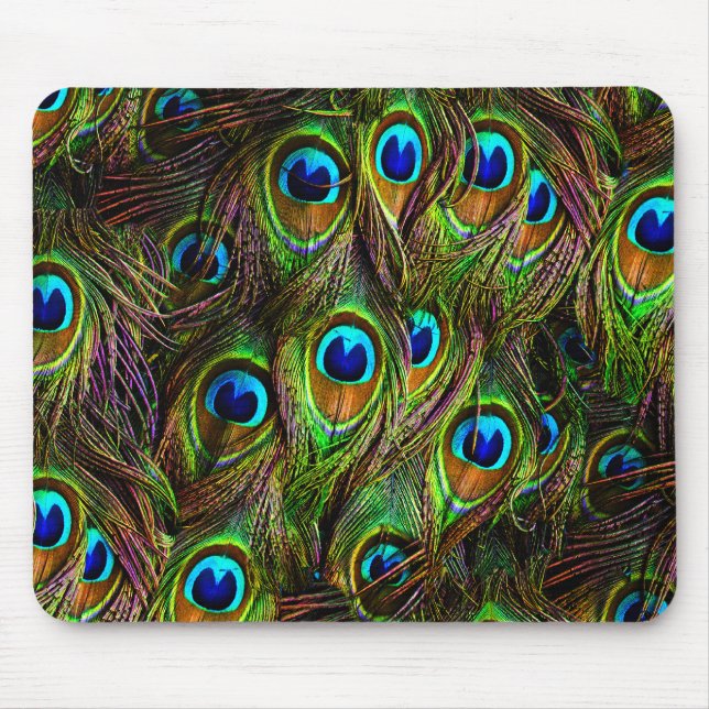 Mousepad Invasão de Penas de Peacock (Frente)
