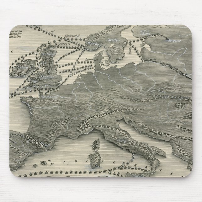 Mousepad Invasões nórdicas (Frente)
