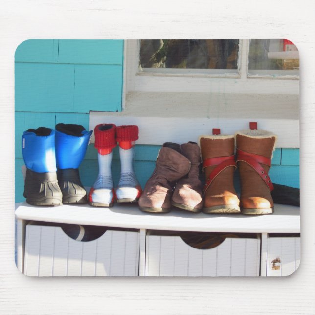 Mousepad Inverno Boots All in a Row - Martha's Vineyard (Frente)