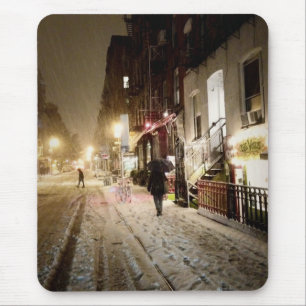 Mousepad Inverno de New York - neve na zona leste mais