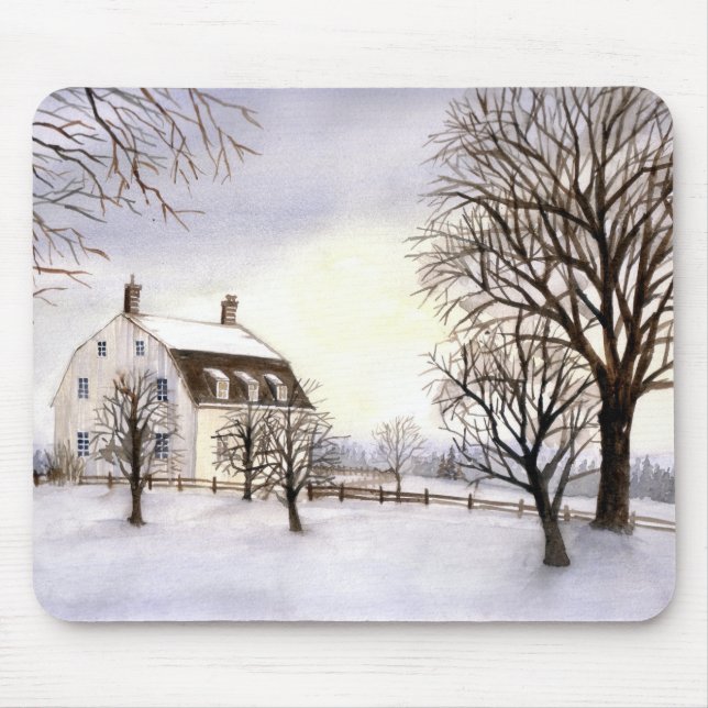 Mousepad Inverno em Nova Inglaterra (Frente)