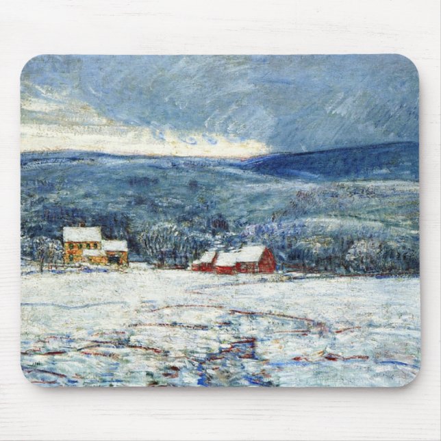 Mousepad Inverno nas Colinas de Connecticut (por Childe Has (Frente)
