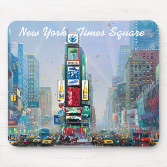 Mousepad Inverno no Times Square (Frente)
