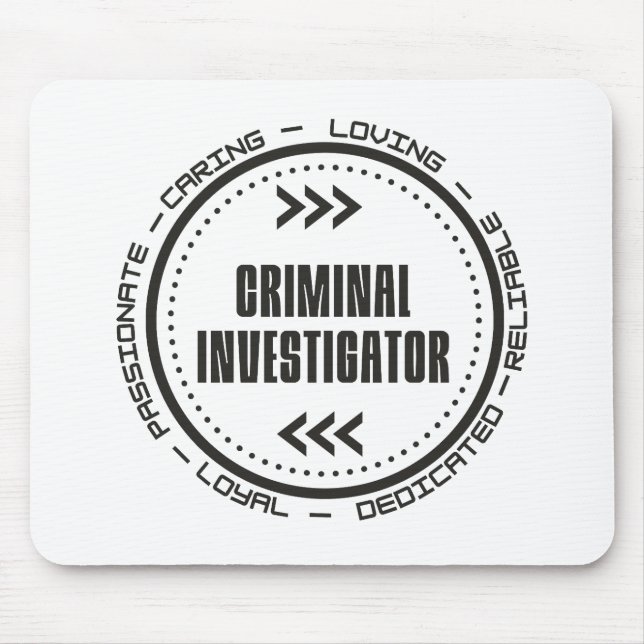 Mousepad Investigador Criminal (Frente)