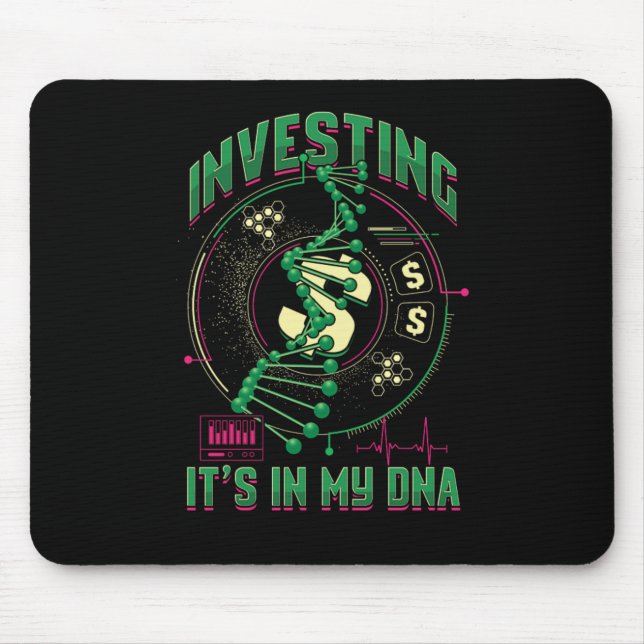 Mousepad Investir O Meu Dinheiro De DNA Põe Presente Para I (Frente)