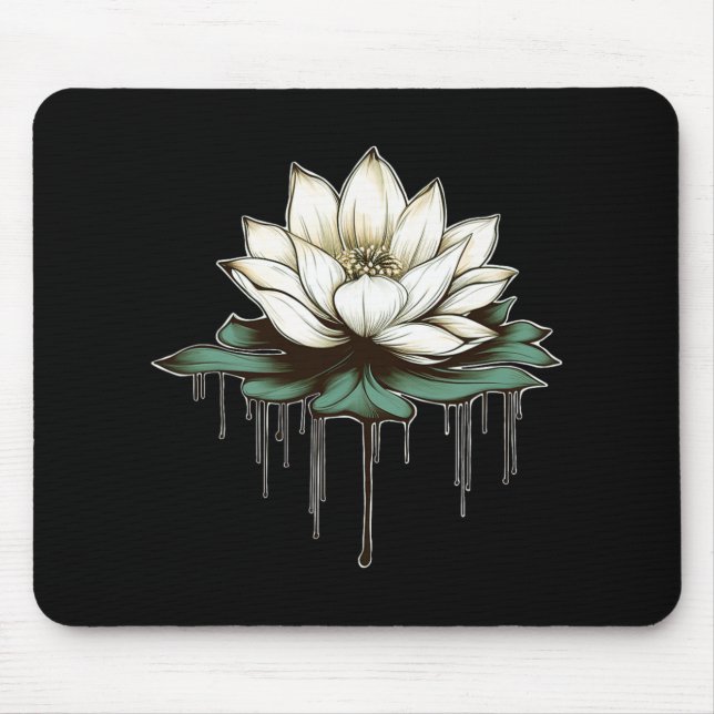 Mousepad Ioga Botânico Lótus Espiritual (Frente)