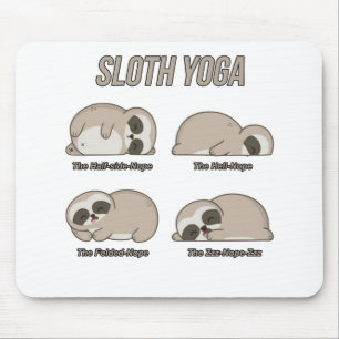 Mousepad Ioga da preguiça