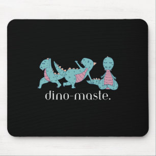 Mousepad Ioga de Dinossauro Jurássico Mestre-Dino Vibrações