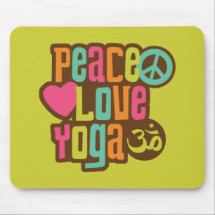 Mousepad Ioga do amor da paz