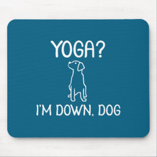 Mousepad Ioga Engraçado Estou Cachorro Baixo Piada Familiar