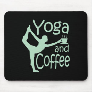 Mousepad Ioga Para Mulheres Com Frases Ioga E Café