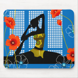 Mousepad Ioga praticando da mulher