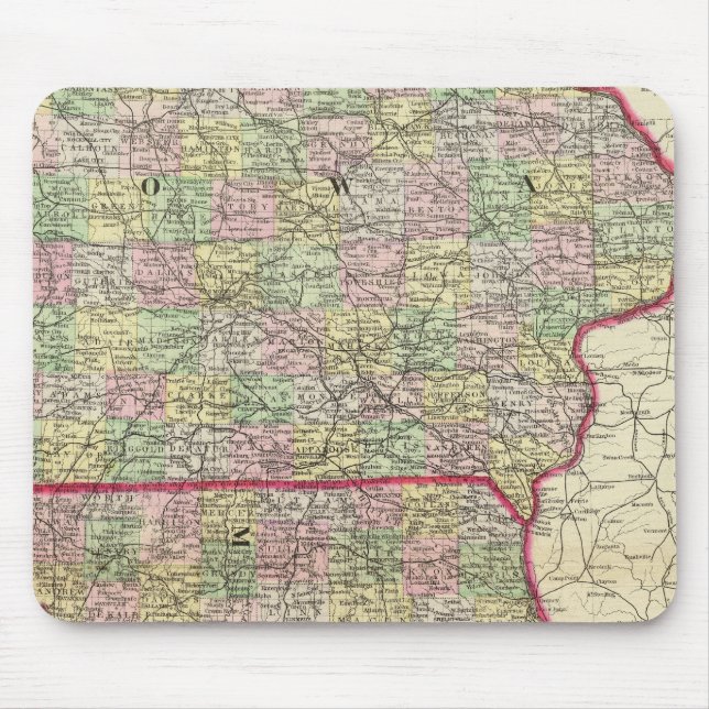 Mousepad Iowa, Missouri (Frente)