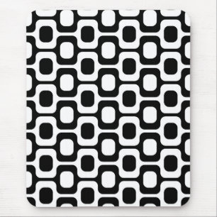 Mousepad Ipanema Beach - Black and white